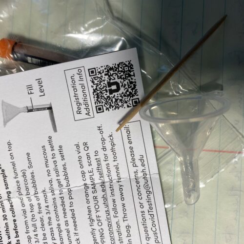 A photo of a COVID-19 test kit